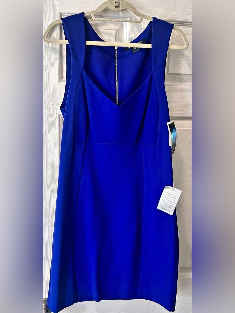 French Connection Cobalt Blue Mini Dress Size 12 NWT